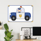 Großes Poster für Polizeirevier und Polizeibeamte (Heimbüro)