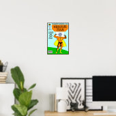 Grosses Poster mit einem Superheld! (Heimbüro)