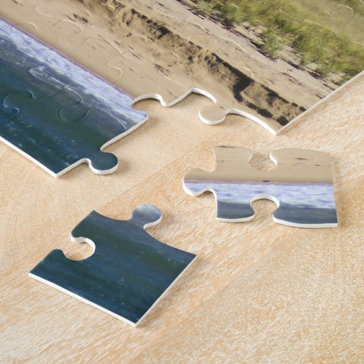 Großes Punkt-Leuchtturm Nantucket MA Puzzle (Seite)