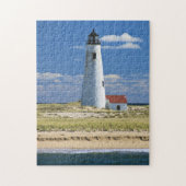 Großes Punkt-Leuchtturm Nantucket MA Puzzle (Vertikal)