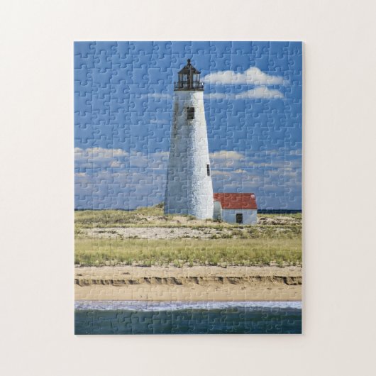 Großes Punkt-Leuchtturm Nantucket MA Puzzle (Vertikal)