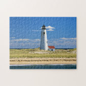 Großes Punkt-Leuchtturm Nantucket MA Puzzle (Horizontal)