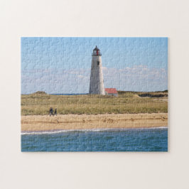 Großes Punkt-Leuchtturm Nantucket MA Puzzle