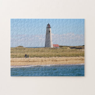 Großes Punkt-Leuchtturm Nantucket MA Puzzle