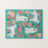 Großes Pyrenäen Hund Vintag Puzzle (Horizontal)