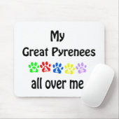 Großes Pyrenäendesign Mousepad (Mit Mouse)