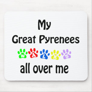 Großes Pyrenäendesign Mousepad