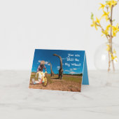 "Großes Rad-" Geburtstag Karte (Gelbe Blume)