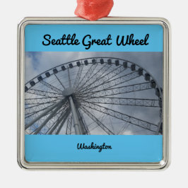 Großes Rad Puget Sound Washington Seattles Ornament Aus Metall