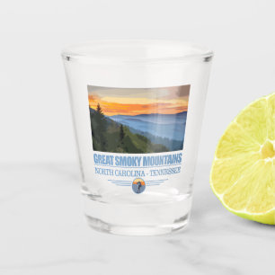Großes rauchiges Mtns Schnapsglas