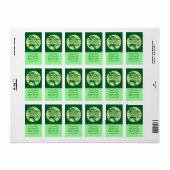 Grosses rechteckiges PESTO-Etikett Adressaufkleber (Vorne)