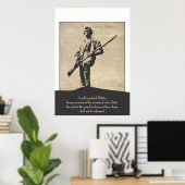 Großes revolutionäres Minuteman-Poster Poster (Heimbüro)