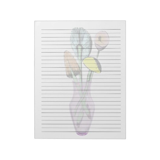 Großes Rollenpapier - Vintage Pastellräume im Jar Notizblock (Rotiert)