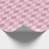 Grosses, rosa Raute Wrapping Paper Geschenkpapier (Ecke)