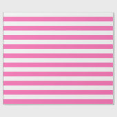 Großes rosa und Weiß Stripes Packpapier (Flach)