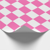 Großes rosa und weißes geschenkpapier (Ecke)
