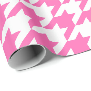 Großes rosa und weißes geschenkpapier