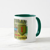 "Großes Rot eins " Tasse (VorderseiteRechts)