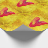 Großes rotes Herz Geschenkpapier (Ecke)