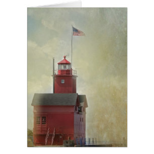 Großes rotes Leuchtturm-Mitgefühl