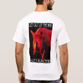 Großes rotes Nashorn T-Shirt (Rückseite)