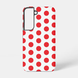Großes rotes Polka-Punkte Handtuch Samsung Galaxy Hülle