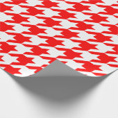 Großes rotes und weißes geschenkpapier (Ecke)
