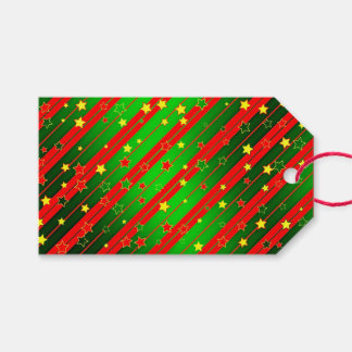 Großes rotes Weihnachtsgeschenk Geschenkanhänger