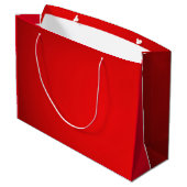 Großes rotes Weihnachtsgeschenk Große Geschenktüte (Rückseite Schrägansicht)