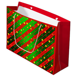 Großes rotes Weihnachtsgeschenk Große Geschenktüte