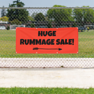 Großes Rummage Verkauf! Bright Banner