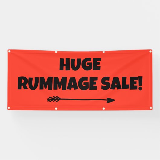 Großes Rummage Verkauf! Bright Banner (Horizontal)