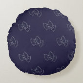 Großes Rundkissen - Pasta Lover - Farfall-Motiv Rundes Kissen (Vorderseite)