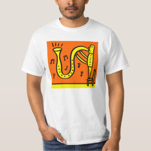 Großes Saxophon-Love-in-Glück ja T-Shirt