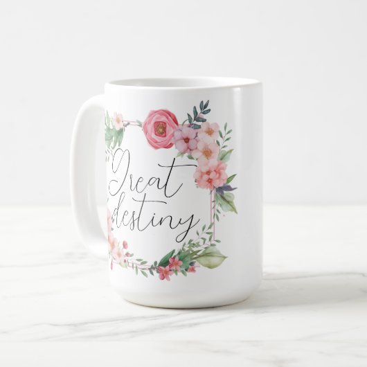 Großes Schicksal Kaffeetasse (Vorderseite Links)