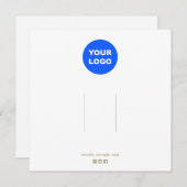 Großes Schlichtes Logo-Clip-Display für das Logo Einladung (Vorne/Hinten)