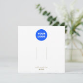 Großes Schlichtes Logo-Clip-Display für das Logo Einladung (Stehend Vorderseite)