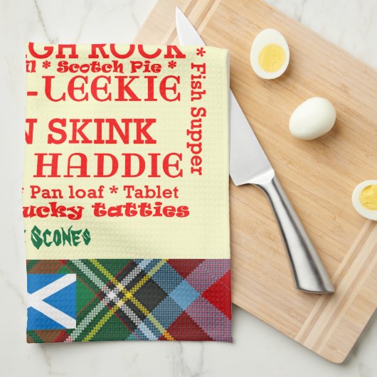 Großes schottisches geschirrtuch (Viertel Falte)