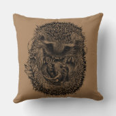 Großes Schubkissen mit schlafendem Igel Kissen (Rückseite)