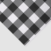 Grosses, schwarz-weißes Gingham-Papier Seidenpapier (Ausschnitt)