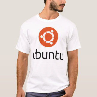 Großes schwarzes Logo der T - Shirts Ubuntu Männer
