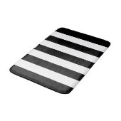 Großes schwarzes oder weißes vertikale badematte (Schrägansicht)