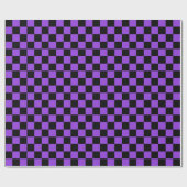 Grosses, schwarzes und Lila Karo-Umschlagpapier Geschenkpapier (Flach)