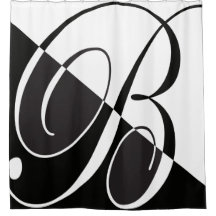 Großes Schwarzweiss-elegantes Monogramm des