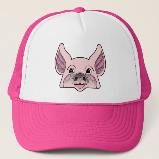 Großes Schwein Truckerkappe (Vorderseite)