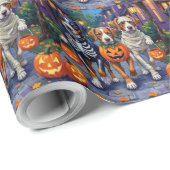 Grosses Schweizer Bergtrick-oder-Treating Hallowee Geschenkpapier (Rolleneckpunkt)