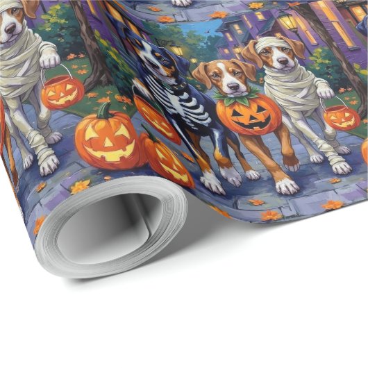 Grosses Schweizer Bergtrick-oder-Treating Hallowee Geschenkpapier (Rolleneckpunkt)