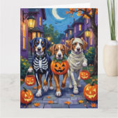 Grosses Schweizer Bergtrick-oder-Treating Hallowee Karte (Vorderseite)