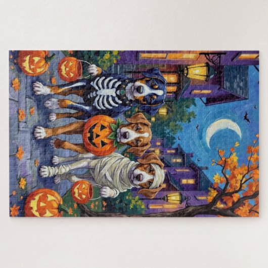 Grosses Schweizer Bergtrick-oder-Treating Hallowee Puzzle (Horizontal)