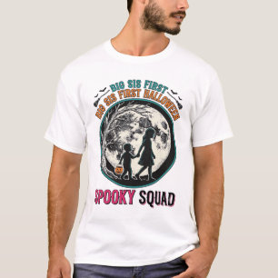 Großes Schwester Halloween-Shirt für ihre erste gr T-Shirt
